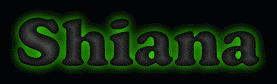 Shiana First Name