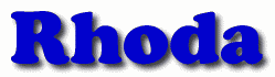 Rhoda First Name