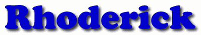 Rhoderick First Name