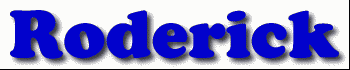 Roderick First Name