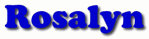 Rosalyn First Name