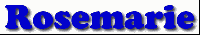 Rosemarie First Name