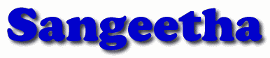 Sangeetha First Name