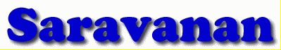 Saravanan First Name