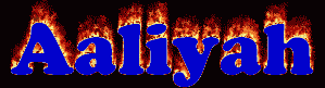 Aaliyah First Name