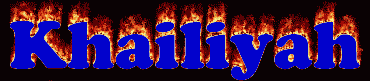 Khailiyah First Name